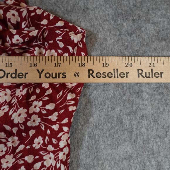 Reformation Dress Womens 10 Doris Mini Red White Daisy Floral Sleeveless - Picture 6 of 9